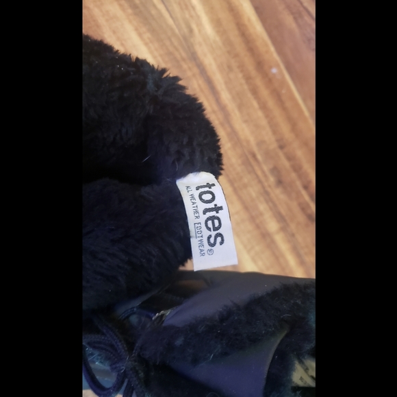 Black Totes Winter boots faux lining waterproof 8 - Picture 7 of 13